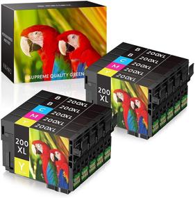 img 4 attached to SEOKOK Remanufactured Epson 200XL Ink Cartridge Replacement - 10 Pack (4 Black, 2 Cyan, 2 Magenta, 2 Yellow) for XP-200 XP-300 XP-310 XP-400 XP-410 WF-2520 WF-2530 WF-2540 Printer