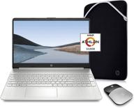 💻 hp pavilion laptop (2021 latest model): amd athlon 3050u processor, 8gb ram, 256gb ssd, long battery life, webcam, hdmi, bluetooth, wifi - silver, win 10 + oydisen cloth logo
