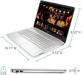img 1 attached to 💻 Ноутбук HP Pavilion (самая новая модель 2021 года): процессор AMD Athlon 3050U, 8 ГБ ОЗУ, 256 ГБ SSD, долгий срок службы батареи, веб-камера, HDMI, Bluetooth, WiFi - серебристый, Win 10 + ткань Oydisen
