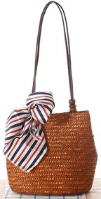 img 1 attached to StyleA Khaki Vocation Handbag: Women's Shoulder Bag & Wallet in Totes