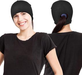 img 2 attached to KPwarm Ponytail Thermal Running Windproof Outdoor Recreation and Outdoor Clothing