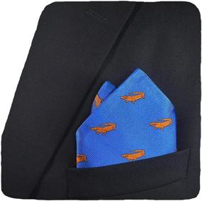 img 1 attached to Stylish Turtle Pocket Square: Premium Men's Accessories & Handkerchiefs by SummerTies