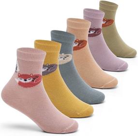img 4 attached to 🧦 Colorful Boys Cotton Crew Socks: Kids Seamless Toe Socks 6 Pack - Vibrant Quarter Socks
