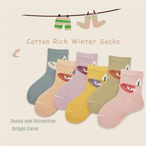 img 3 attached to 🧦 Colorful Boys Cotton Crew Socks: Kids Seamless Toe Socks 6 Pack - Vibrant Quarter Socks