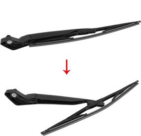 img 1 attached to X AUTOHAUX Rear Windshield Wiper Blade Arm Set - Volvo V70 2000-2004
