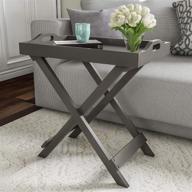 🏢 modern gray folding side table for a lavish home décor логотип