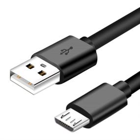 img 4 attached to 🔌 6-футовый кабель Micro USB для Samsung, планшета Fire, Kindle-ридеров, HTC, Nokia, Sony, Motorola, зарядного устройства для TV Stick Mini, PS4, быстрого зарядного шнура для Android для контроллера Xbox One, Galaxy S7 S6, беспроводной колонки