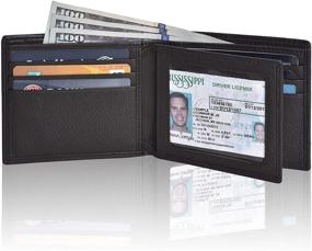 img 4 attached to 💼 RFID Bifold Slim Wallets for Men - Stylish Men's Wallet, Card Holder & Money Organizer