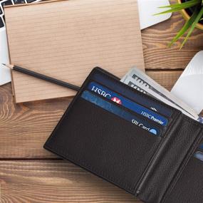 img 1 attached to 💼 RFID Bifold Slim Wallets for Men - Stylish Men's Wallet, Card Holder & Money Organizer