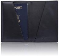 🔒 silent pocket rfid blocking leather passport logo