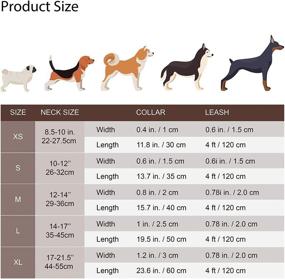 img 3 attached to 🐶 Durable Checkered Dog Leather Collar and Leash Set with Bell - Adjustable Basic Collar and 4 ft Leather Leash for Small Medium Large Dogs