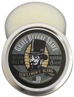 gentlemen's blend beard balm (bourbon scent) by grave before shave (2 oz.) - boost your beard with style and fragrance logo