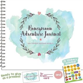 img 4 attached to 📸 Honeymoon Adventure Memory Book for Couples - The Ultimate Photo Album Gift for Newlyweds with Emoji Stickers and a Matching Card - The Unforgettable Journal for Your Best Trip Ever.