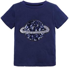 img 4 attached to Mary Cotton T Shirt Sequins Dinosaur