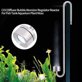 img 3 attached to Zerone Co2 Diffuser: Stainless Steel Carbon Dioxide Fish Tank Supplies for Efficient Aquarium Equipment