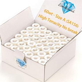 img 4 attached to 🧵 Simthread 144pcs Pre-Wound Bobbins, Class 15 Type A SA156, Polyester White 60 wt - Ideal for Bernina, Pfaff, Ambition, BabyLock, Brother Embroidery and Sewing Machines