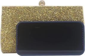 img 3 attached to 💎 Exude Charm and Elegance with MagicLove Rhinestone Crystal Clutch Purse - A Dazzling Evening Bag for Women