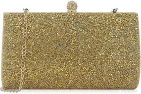 img 4 attached to 💎 Exude Charm and Elegance with MagicLove Rhinestone Crystal Clutch Purse - A Dazzling Evening Bag for Women