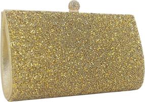img 2 attached to 💎 Exude Charm and Elegance with MagicLove Rhinestone Crystal Clutch Purse - A Dazzling Evening Bag for Women