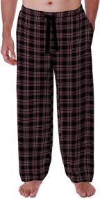 img 1 attached to IZOD Flannel Sleepwear for Men in Black - Clothing and Loungewear