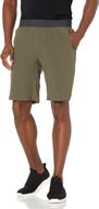 prana standard super short green men's clothing logo