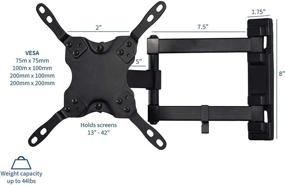 img 3 attached to 📺 VIVO MOUNT-VW01: Премиальный полностью артикулирующий крепеж для ТВ настенного крепления под экраны от 13 до 42 дюймов - ЖК, LED, Плазма, VESA кронштейн