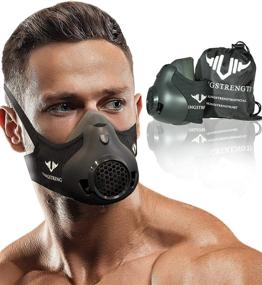 img 4 attached to 🏋️ Vikingstrength Adjustable Resistance Workout Mask with High Altitude Elevation for Running, Biking, MMA Endurance and Air Resistance Training