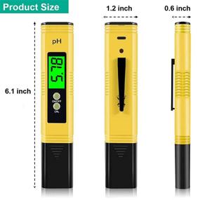 img 2 attached to 🌊 Hofun 4-in-1 Water Quality Tester - Upgraded PH Meter, TDS Meter and Temperature Tester with Backlight, High Precision Digital Water Tester for Household Drinking, Pool, Aquarium and More