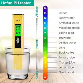 img 1 attached to 🌊 Hofun 4-in-1 Water Quality Tester - Upgraded PH Meter, TDS Meter and Temperature Tester with Backlight, High Precision Digital Water Tester for Household Drinking, Pool, Aquarium and More