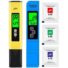 img 4 attached to 🌊 Hofun 4-in-1 Water Quality Tester - Upgraded PH Meter, TDS Meter and Temperature Tester with Backlight, High Precision Digital Water Tester for Household Drinking, Pool, Aquarium and More