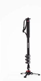 img 3 attached to 📷 Manfrotto XPRO+ Video Monopod: 4-Section Aluminium Camera and Video Support Rod with Fluid Base - Ideal Photography Accessories for Content Creation, Video, Vlogging