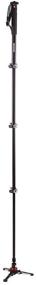 img 2 attached to 📷 Manfrotto XPRO+ Video Monopod: 4-Section Aluminium Camera and Video Support Rod with Fluid Base - Ideal Photography Accessories for Content Creation, Video, Vlogging