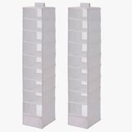 🗄️ ikea skubb hanging closet storage organizer (2 pack) in white логотип