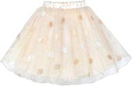 💃 white sparkling dance skirt for girls - trendy girls' clothing skirts & skorts logo