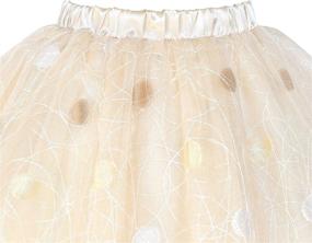 img 2 attached to 💃 White Sparkling Dance Skirt for Girls - Trendy Girls' Clothing Skirts & Skorts