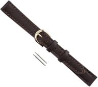 📿 premium calfskin stitched long watchband - durable replacement for your watch logo