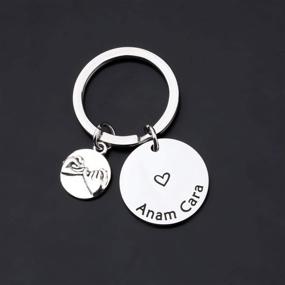 img 3 attached to 🔑 Gzrlyf ANAM Cara Keychain: Perfect Soul Friend Gift for BFFs and Soul Sisters