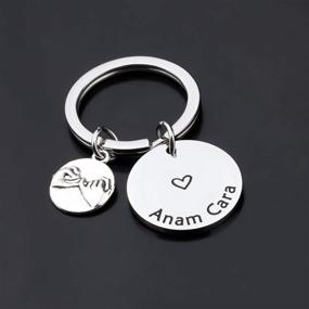 img 2 attached to 🔑 Gzrlyf ANAM Cara Keychain: Perfect Soul Friend Gift for BFFs and Soul Sisters