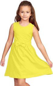 img 4 attached to Sleeveless Organic Spandex Tagless Girls' Clothing by CAOMP
