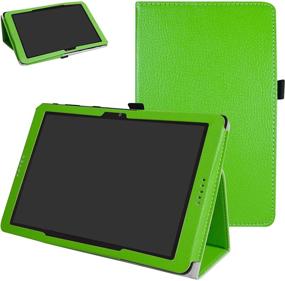 img 4 attached to 📱 Premium Green PU Leather Folio Case with Stylus Holder for AT&T Primetime Tablet and ZTE K92 Primetime Tablet