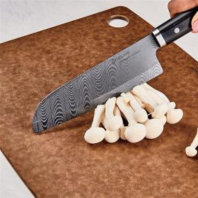 img 2 attached to 🔪 Керамический нож шеф-повара Kyocera Premier Elite Santoku - высокие характеристики, черный лезвие 6 дюймов