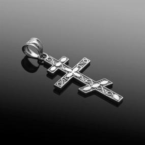 img 2 attached to White Gold Russian Orthodox Pendant