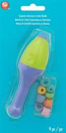 ручка для крючка boye ergonomic, 4.5 дюйма, фиолетово-зеленая. логотип