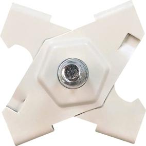 img 4 attached to 📷 Optimized for SEO: Cream-colored Panavise 863W Ceiling Clip Base for CCTV T-Bar Installations