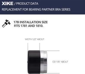 img 3 attached to 🔧 XiKe Replacement Bearings for Bra 19B, 17B, 23B - Compatible with 1980A, 1938, 1968 and More