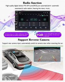 img 1 attached to EinCar Car Radio Carplay Stereo Android Auto Double Din Bluetooth 7 Inch Touch Screen Audio GPS Navigation 2 Din Head Unit Multimedia 2G 32G Supports Quad Core TF WIFI AM/FM/RDS Steering Wheel Control