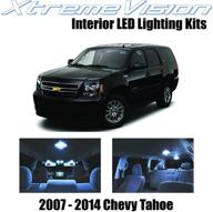 🚘 enhanced illumination package: xtremevision interior led for chevrolet tahoe 2007-2014 (12 pieces) - cool white interior led kit with installation tool logo