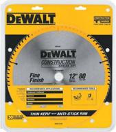 🔪 dewalt 12-inch miter saw blade: atb, thin kerf, 80-tooth crosscutting blade logo