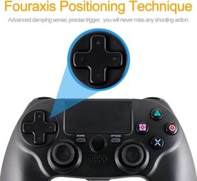 img 1 attached to XFUNY New PS4 Controller: Wireless Game Controller for PS4 Playstation 4 (Black) - Enhanced Gaming Experience!