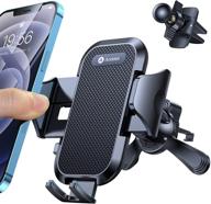 🚗 andobil car vent phone mount [vertical & deep vent friendly] hands-free air vent car phone holder with 3-point stabilization - compatible with iphone 13/12/12 pro/11/11 pro max/xs, samsung s20/s20+/s10 logo